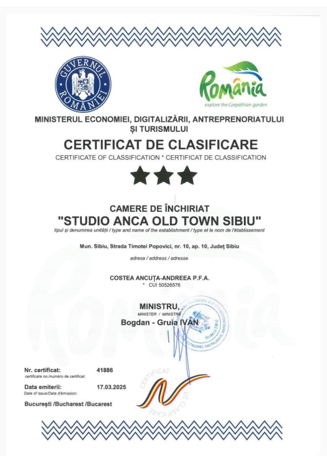 Studio Anca-Old Town Σίμπιου Εξωτερικό φωτογραφία